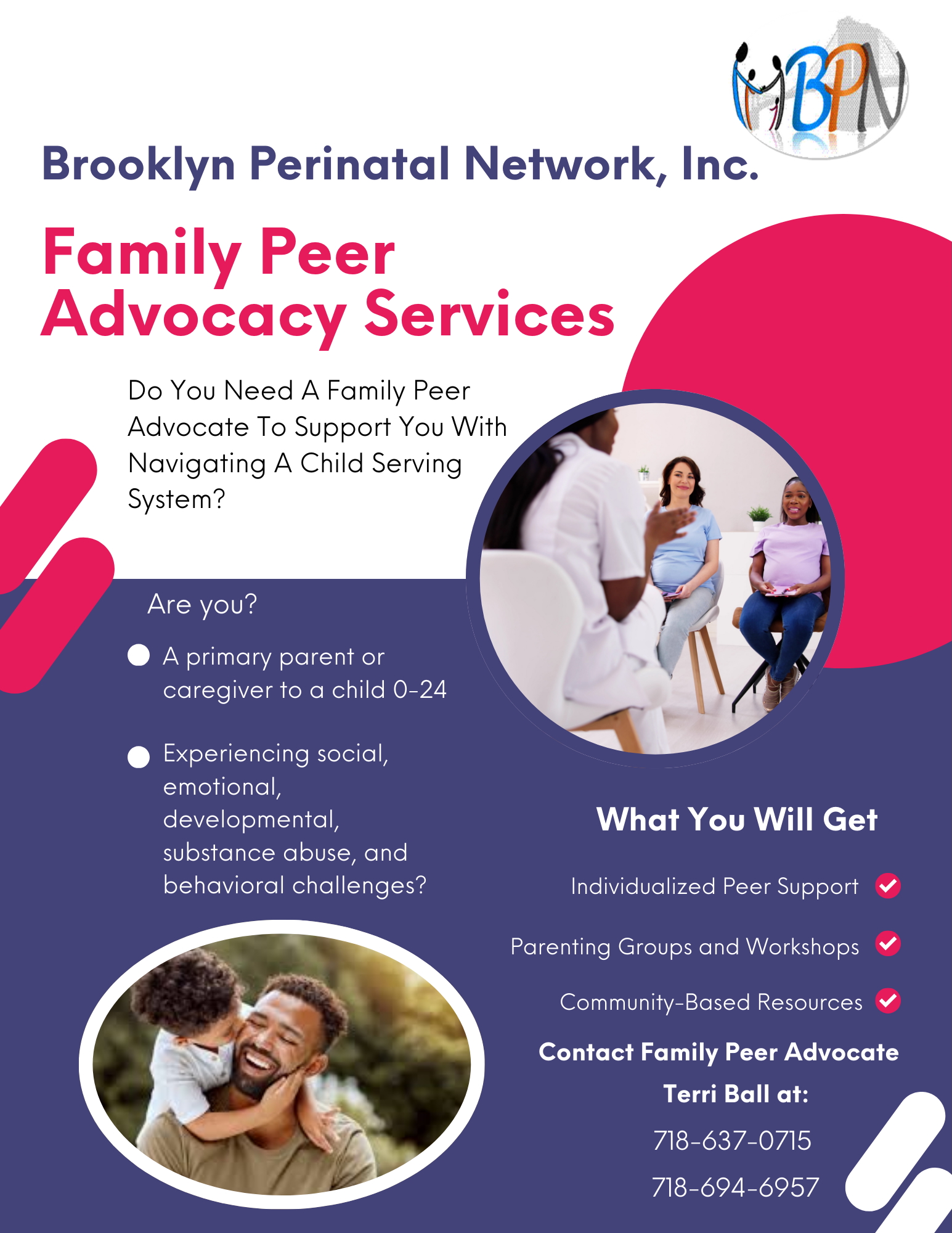 Family Peer Advocacy Services flyer
