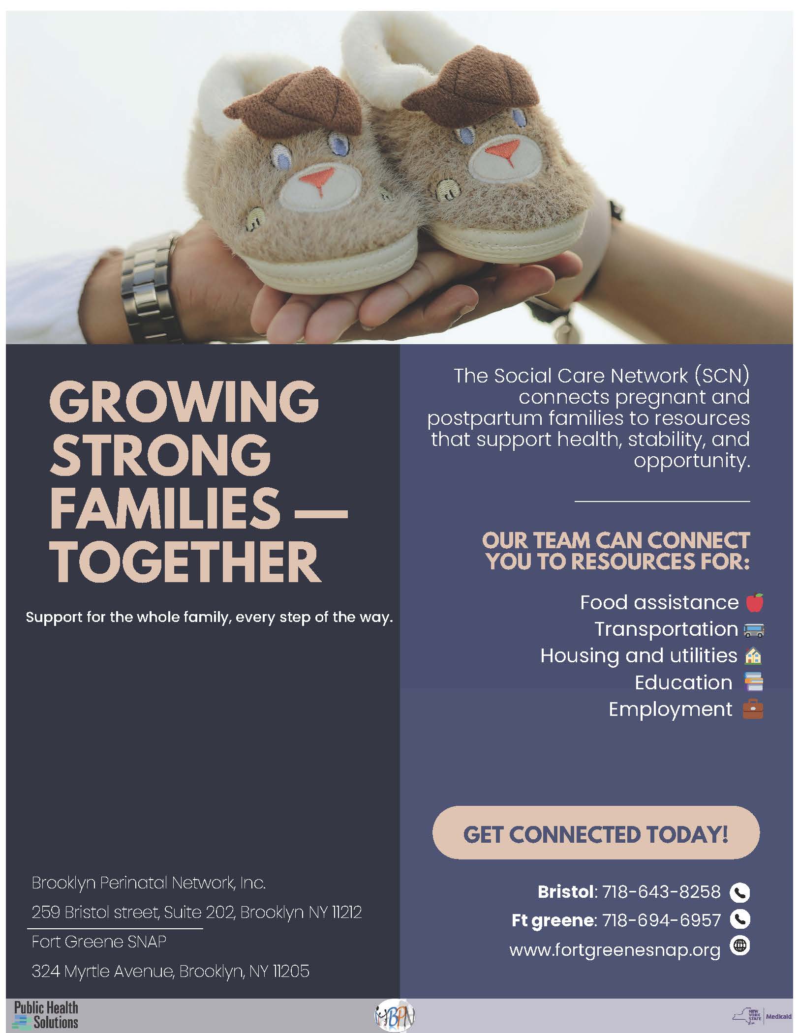 Social Care Network — Growing Strong Families flyer